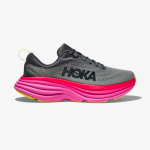 Tênis Hoka Bondi 8 Feminino Cinza-Rosa