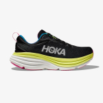 Tênis Hoka Bondi 8 Masculino Preto-Amarelo