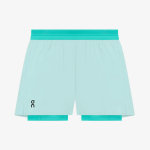 Short On Running Performance 3" 2 em 1 Feminino Azul-Claro