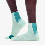 Meia On Running Performance Run Sock Mid Unissex Verde