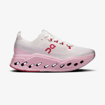 Tênis On Running Cloudsurfer Max Feminino Branco-Rosa