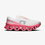 Tênis On Running Cloudmonster 3 Feminino Branco-Rosa