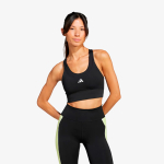 Top adidas Médio Suporte Run Pocket Feminino Preto