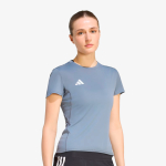 Camiseta Adidas Adizero Essentials Feminina Cinza