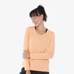 Camiseta Mizuno Manga Longa Pro Uv +50 Feminina Laranja