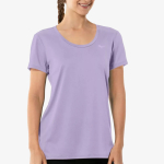 Camiseta Mizuno Pro Uv Feminina Azul-Lilás