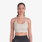 Top Corre Médio Impacto Olympikus Feminino Bege