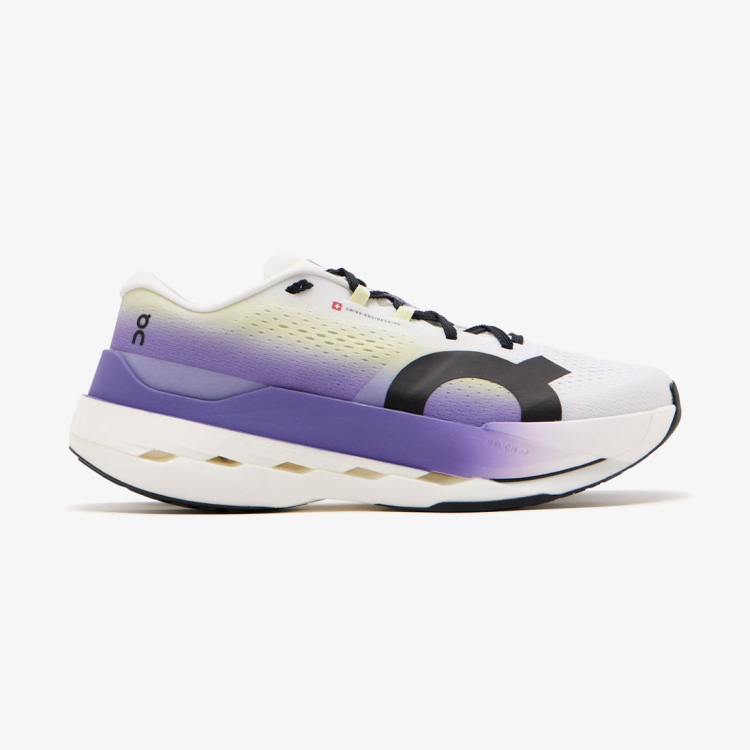 Tênis On Running Cloudboom Max Masculino Branco-Roxo