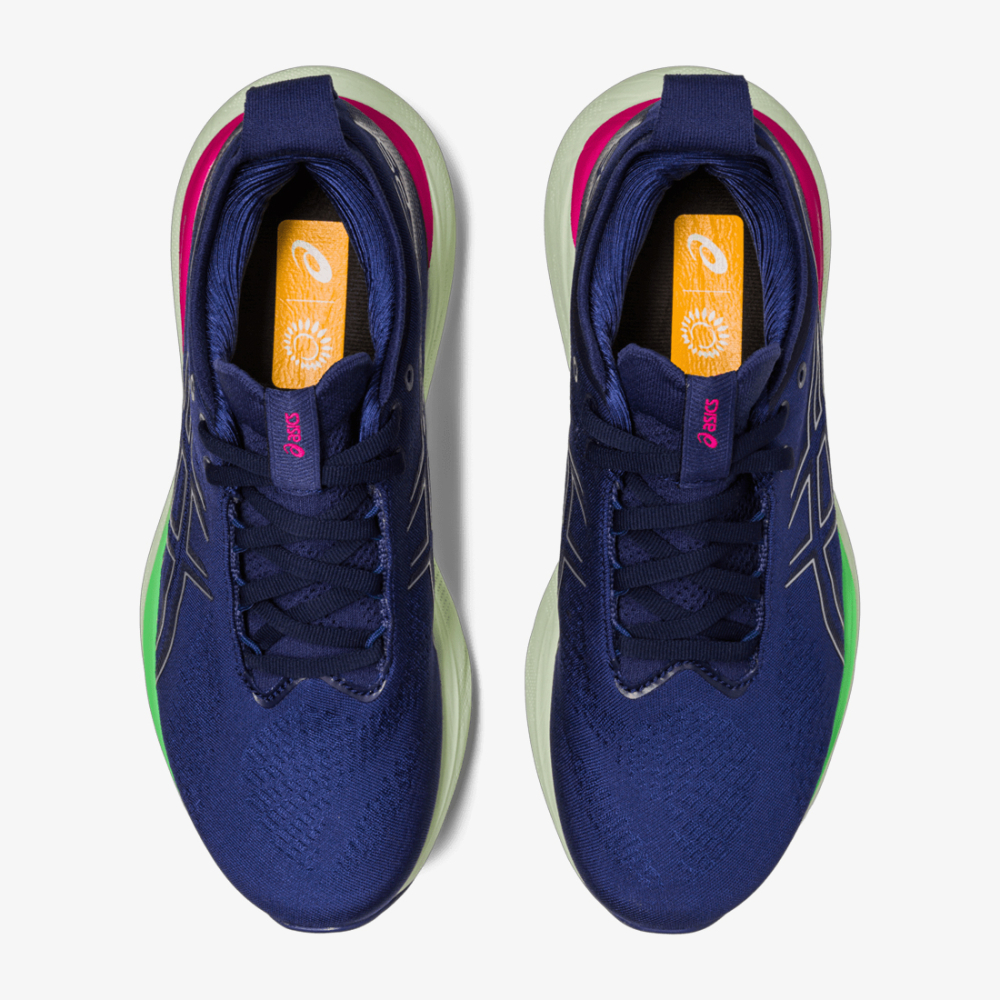 Tênis Asics Gel-Nimbus 25 Feminino Azul-Rosa