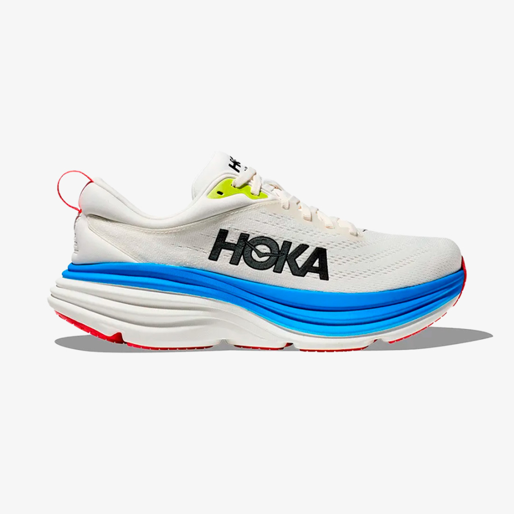Tênis Hoka Bondi 8 Masculino Branco-Azul