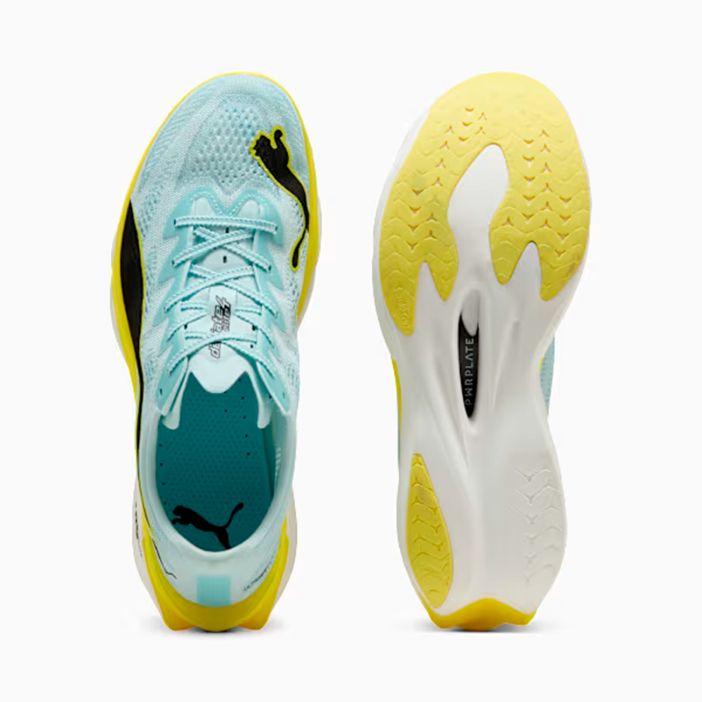 PUMA Deviate Nitro Elite 4 メンズ25.5㎝ Tênis Puma Deviate Nitro Elite 4 Masculino Verde Claro-Amarelo