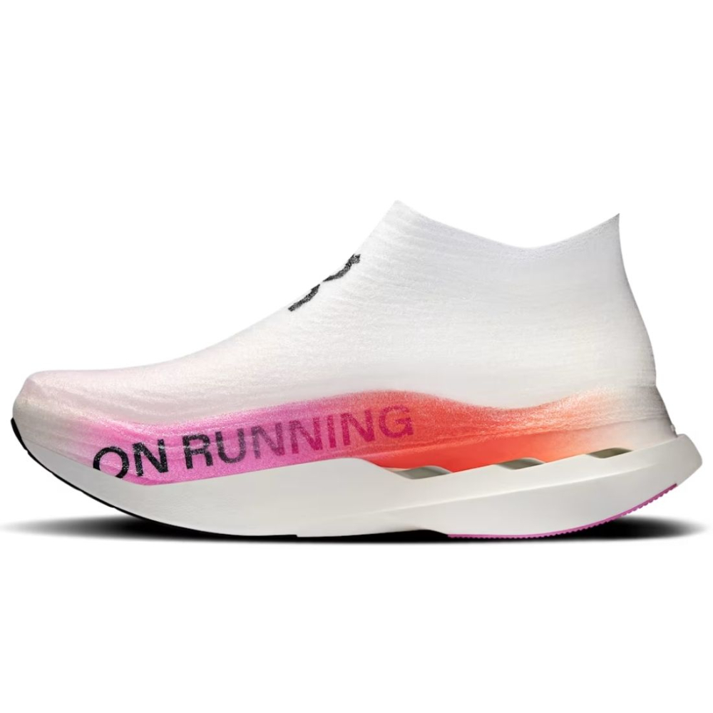 Tênis On Running Cloudboom Strike Ls Unissex Branco-Rosa