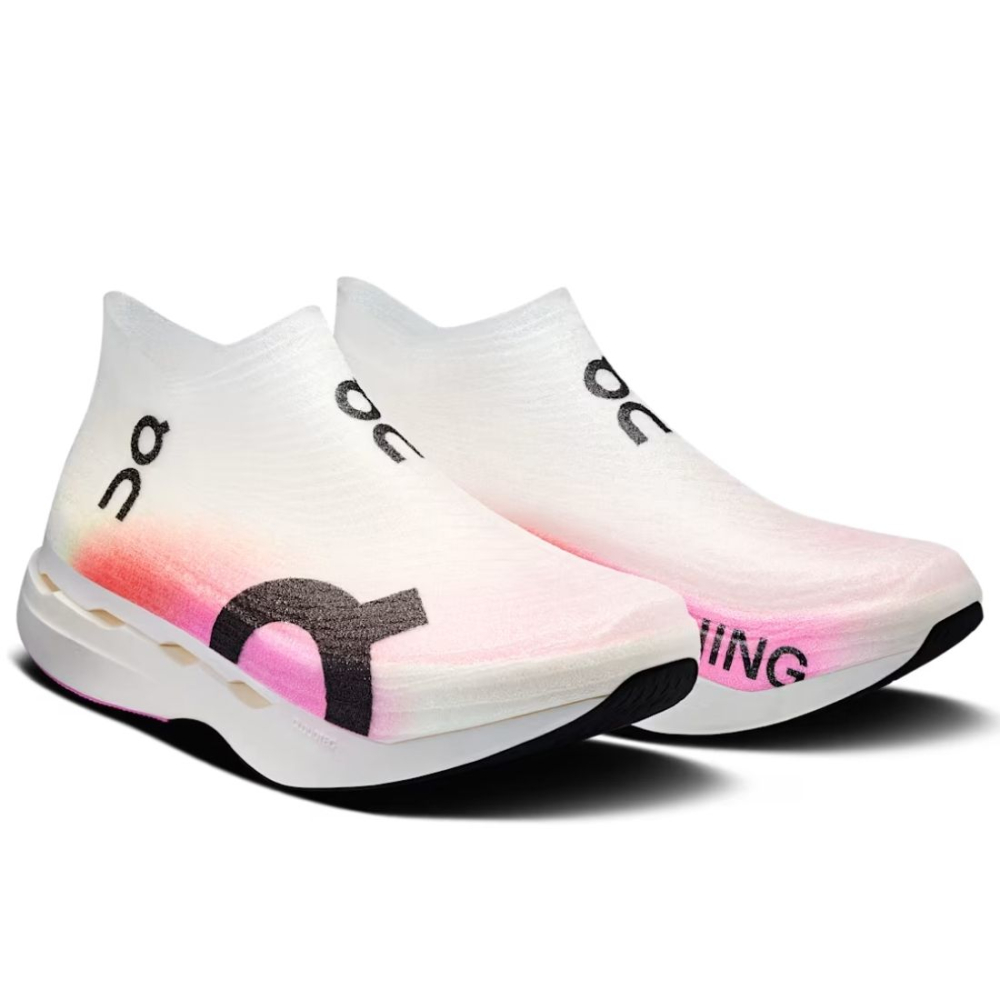 Tênis On Running Cloudboom Strike Ls Unissex Branco-Rosa