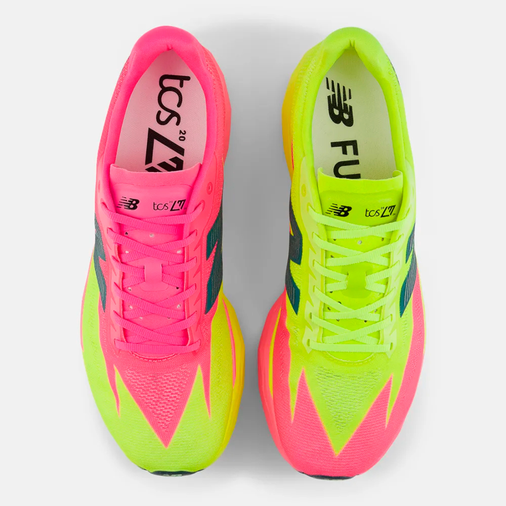 Tênis New Balance Fuelcell Supercomp Elite V5 Feminino Rosa-Verde