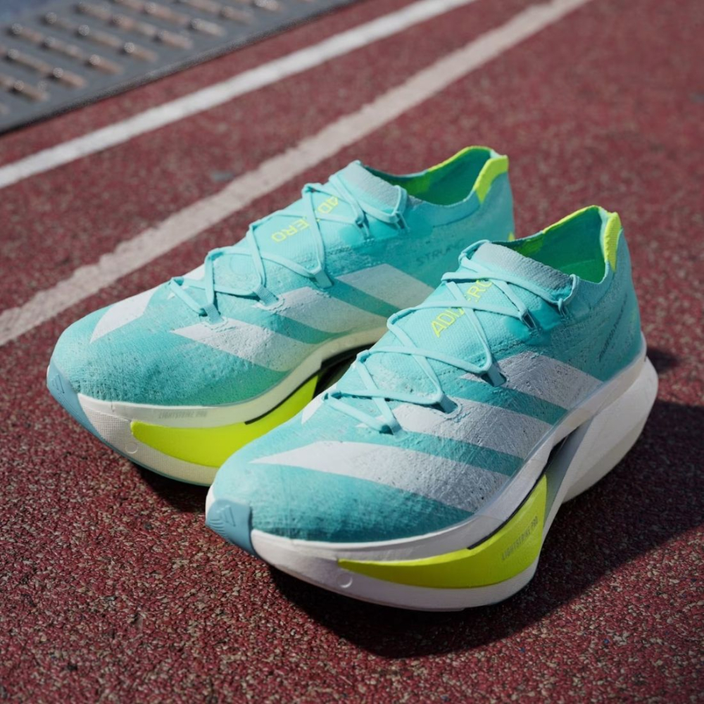 Tênis adidas Adizero Prime X3 Strung Unissex Azul Turquesa-Amarelo